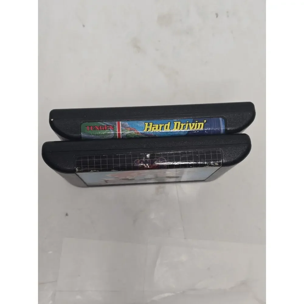 Sonic the Hedgehog 2 (Sega Genesis) And Hard Drivin' Lot Of 2 Game Carts, Tested